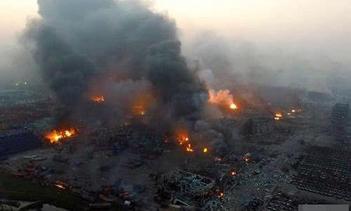 天津爆炸致112人遇难 85名消防员失踪