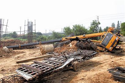 漯河地铁3号线吊车侧翻变乱调查了局颁布