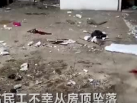 惨痛！！作业时他失慎坠落！！戴与不戴，，，生死一念！！