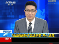 央视用变乱动画仿照延安特大交通变乱全过程