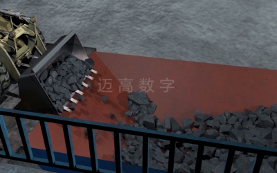 煤矿矸石智能处置系统动画演示