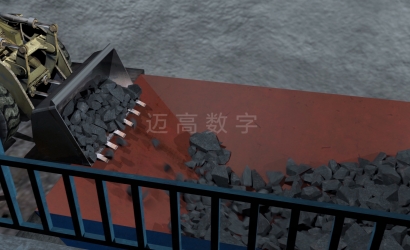煤矿矸石智能处置系统动画演示